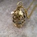 Nautical Steampunk Brass Lantern Necklace By Metals And Time