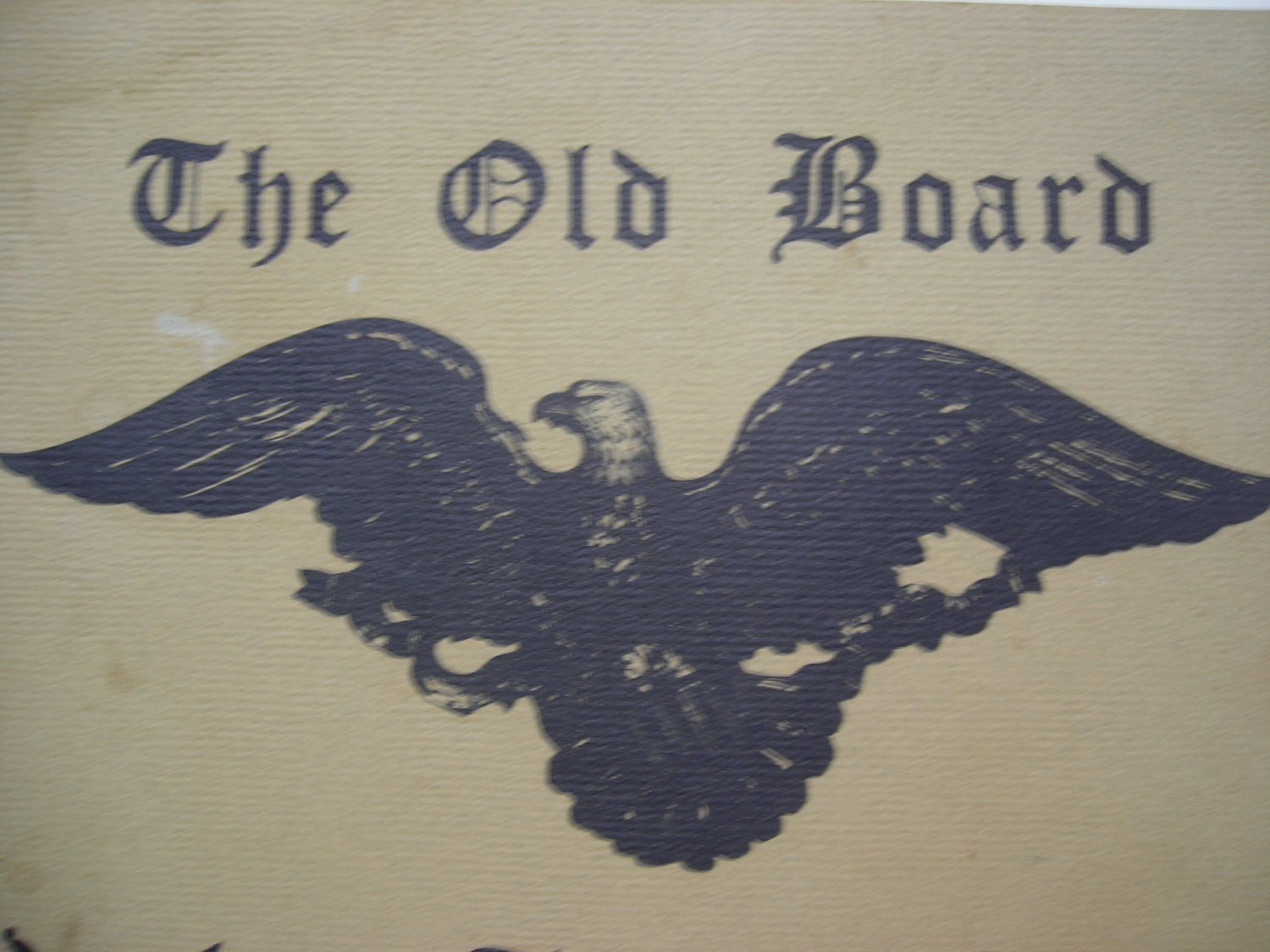 Vintage Bald Eagle Yankee Trader Room Menu Vermont Restaurant
