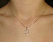 Pave Heart - Gold Filled Cz Heart, Love, Wife, Girlfriend, BFF, Bridesmaid Gifts, Valentine's Day Gift Ideas