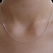 Sideways Cross Cz Necklace - Sterling Silver Cz Horizontal Cross - Kelly Ripa, Faith Jewelry, Gift, Bridesmaid Gifts