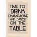 dictionary art print DRINK CHAMPAGNE and DANCE on the table - party decoration wedding decor - quote book page print