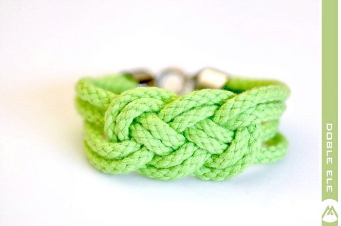 Sailor Knot Bracelet - Lime Green