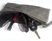 brown leather clutch, women wallet, small purse for women