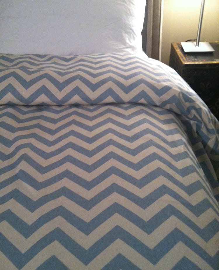 Premier Decorator Zig Zag Chevron Duvet Cover - TWIN Size - Free Shipping - Pick your color