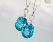 Colette Earrings- London Blue Topaz, Sterling Silver