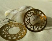 Brass "Woven" Earrings