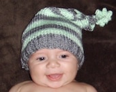 READY TO SHIP Striped Baby Elf Hat