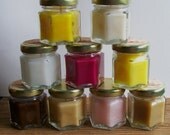 Triple Scented Sample Size Jar Candles. Wedding, Bridal/Baby Shower Party Favor. Custom Order Mix and Match