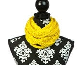 20 ft Infinity Wrap Scarf - Organic Cotton - Yellow