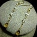 Citrine Briolette and Quartz Crystal Earrings With Gold Filled Wire