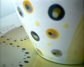 Hand-Painted Party Set - yellow bowl and plate