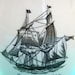 Vintage Copeland Spode Sailing Ships Pitcher - Nautical Transferware China Porcelain Jug - Milk Juice Water Beer - Sailboat Tall Ship Boat