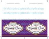 DIY Printable Tangled Inspired Thank You Card Il_170x135