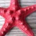 RED knobby starfish bobby pin HAIR clip