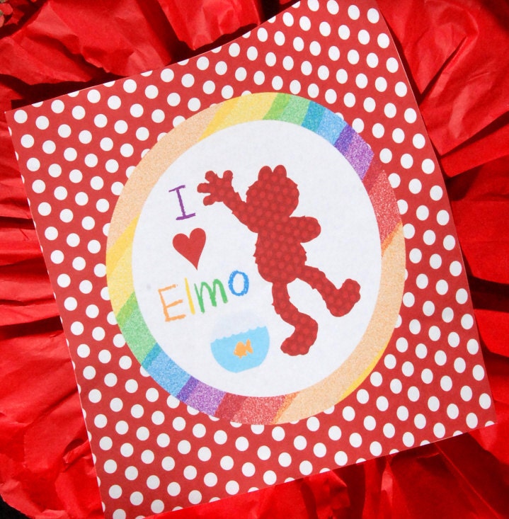 Elmo Inspired Full PRINTABLE Decor for Birthday Party or Baby Shower DIY Decorations by BeeAndDaisy - Instant Download Il_570xn