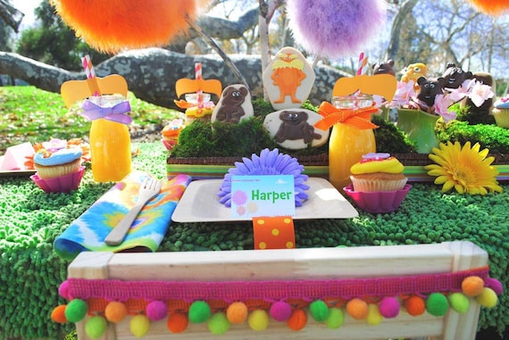 Dr. Seuss LORAX Table Labels - Dr.Seuss Lorax Inspired Collection - Gwynn Wasson Designs PRINTABLES