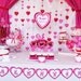 PRINTABLE Be Mine, Valentine Collection - Party Circles, Banner, Bottle Wraps, Invitation, Favor Tags and Much More