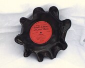 Retro Record Bowls  Bridal Groom Special Love Gifts Black Bowl Love Songs Vintage Women Men Valentines Gift  Hipster Rocker Home Decor