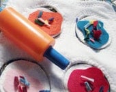 Sugar or Wheat Cookies, Dough, Sprinkles Frosting Eco set Play Felt Food Recycled Plastic Bottle Children Toy Upcycled  Boy or Girl Kitchen