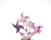 Purple Pinwheel Bouquet in Mug