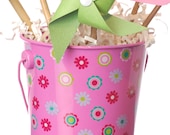Flower Pail Pinwheel Bouquet