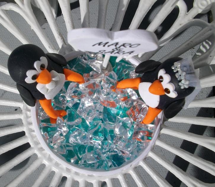 Loving penguins having a n-- ice soak