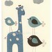 Nursery wall art, Baby boy room, Baby Giraffe...Bradley No one else Giraffe...Match to the colors of Bradley by Pottery Barn