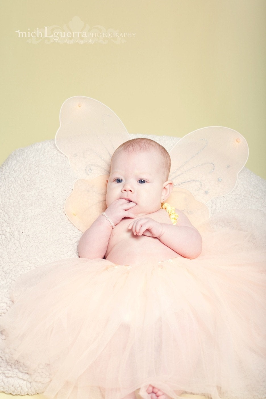 Lemon Cream Photography Backdrop -5x9-Seamless and Matte Finish