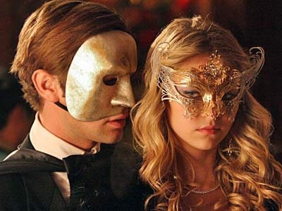 Black and Silver Metallic Masquerade Mask