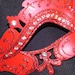 Reserved for MidnightDemon Red Capri Masquerade Mask