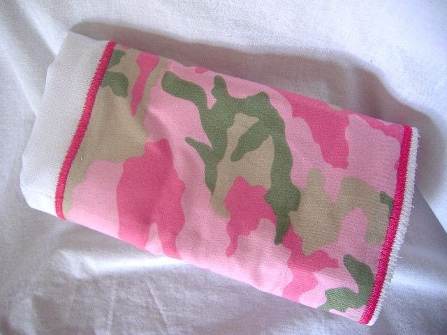 Pink Camouflage burpcloth