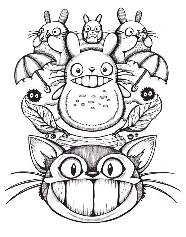 Drawing Totoro