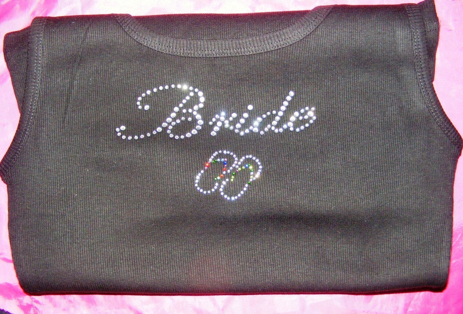 Destination Wedding Just Married Beach Bride Crystal Rhinestone Flip Flops Tank Shirt Shower Gift Bachelorette Party Wedding Photo Prop
