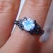 Rainbow Moonstone Sterling Silver Ring