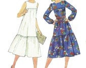 70s Dress Pattern/ Vintage Simplicity 70s Dress Sewing Pattern 8066