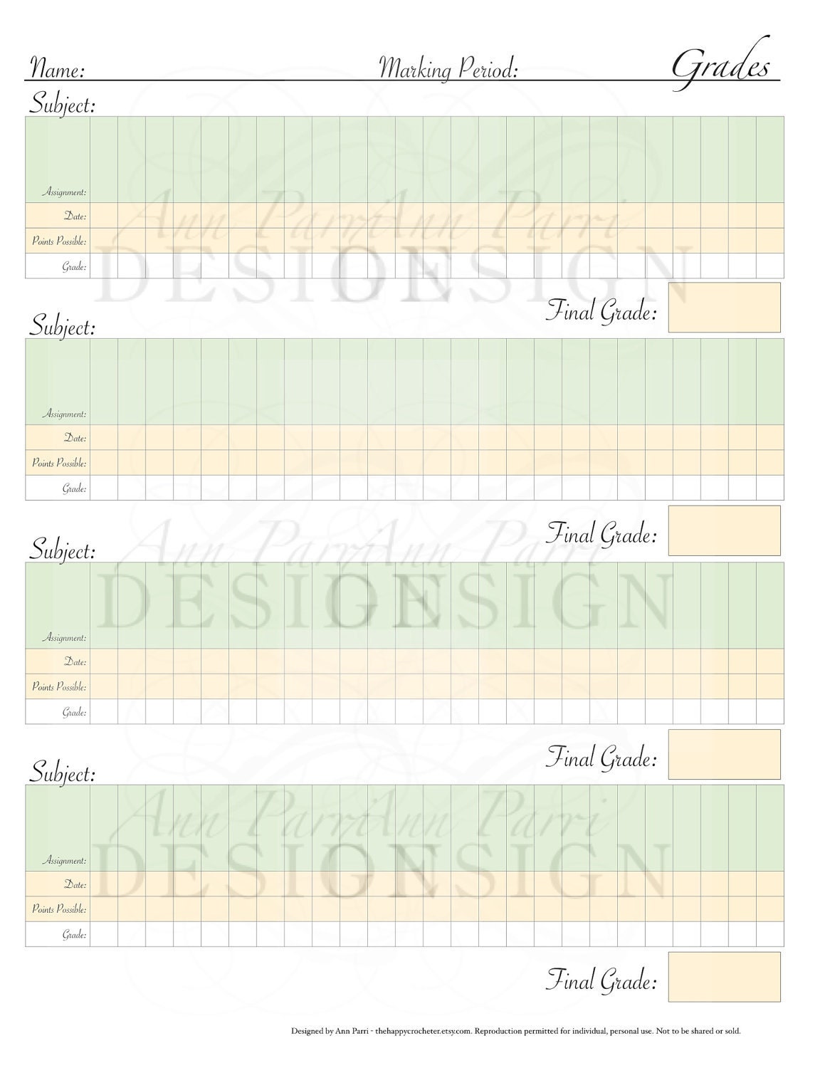 Homeschool Printable Planner - Grade Book, Lesson Planning, Curricular Objectives Forms by AnnParri on Etsy - annparri Homeschool Printable Planner - Grade Book, Lesson Planning, Curricular Objectives Forms by AnnParri on Etsy - annparri