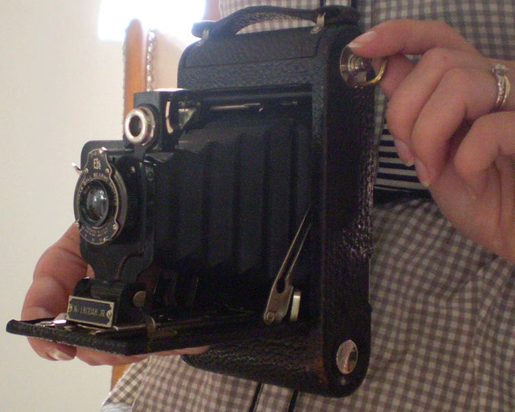 No. 1 Kodak Jr. - Ca. 1916 Folding 120 Film Camera, Film Tested