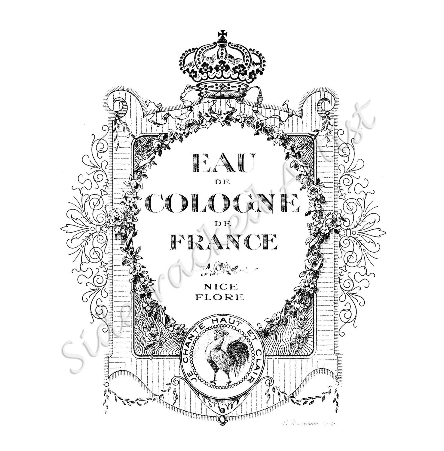 French Perfume Labels