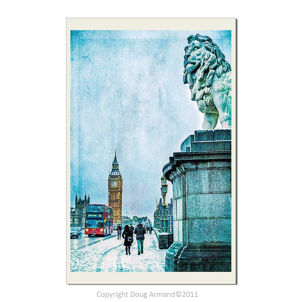 Snowy London - Fine Art Photographic 9x6 inch/ 22.86x15.24 cm Print by Doug Armand on Etsy - DAIP0079