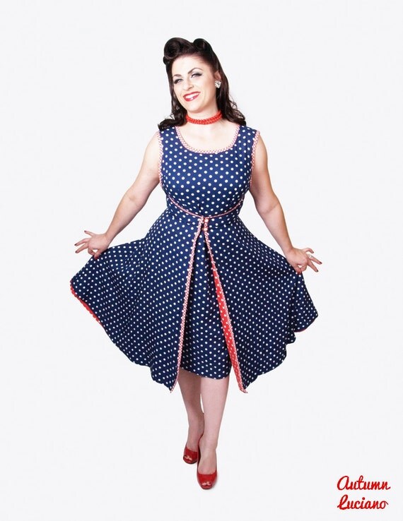 SHIRLEY - 1950s Vintage Style SWINGTIME Comfy Wrap Day Dress - All Sizes - Custom Made