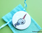 Pocket Mirror - Little Narwhal