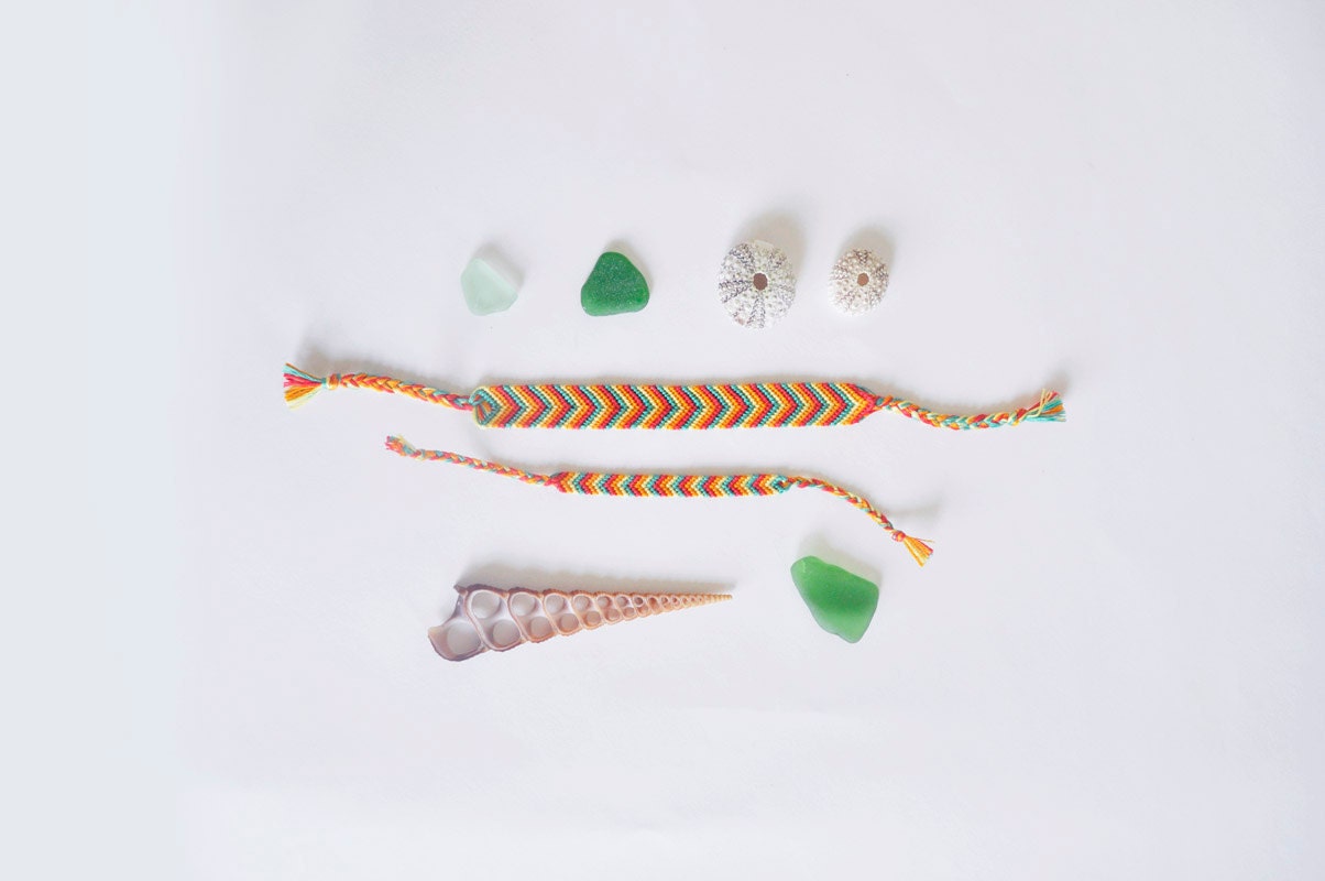 Friendship bracelets - mom and baby, Made to order, choose your colors