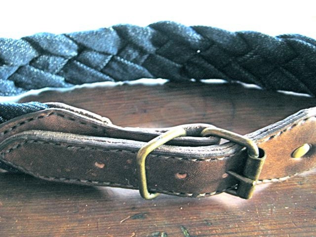 Braided Denim and Leather Belt // Made to Measure