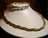 Twisted Golden Chain Necklace