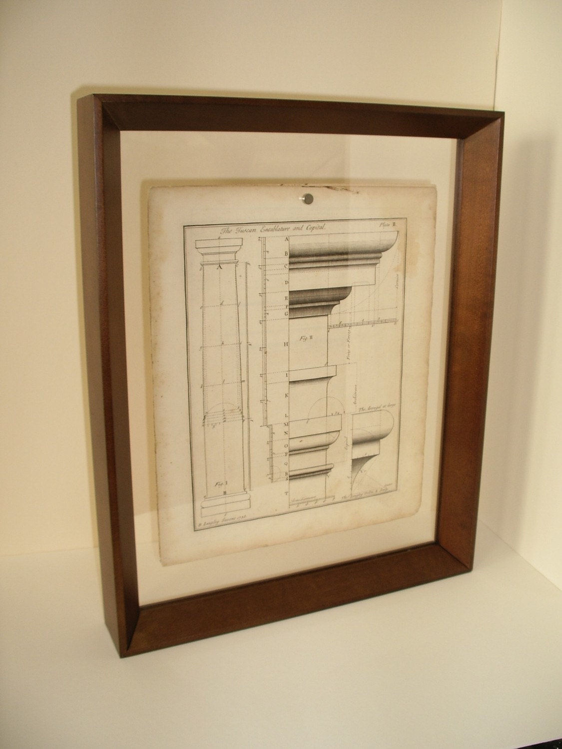 Framed Antique Print - Your Choice Of Print and Floating Frame -  Tabletop Version Only