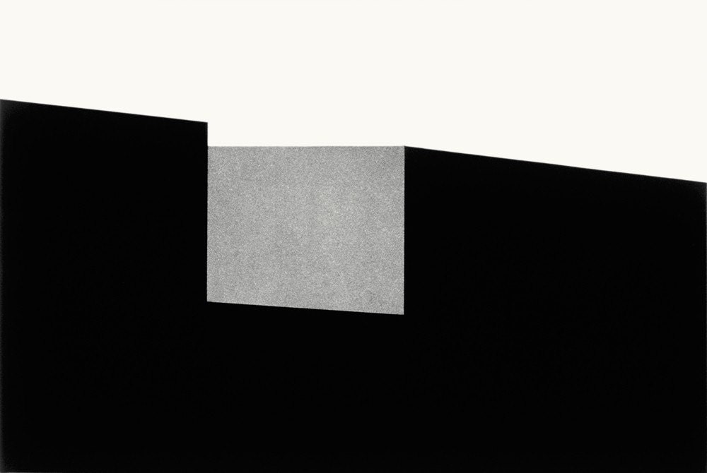 Mesas / Black, black and white aquatint etching