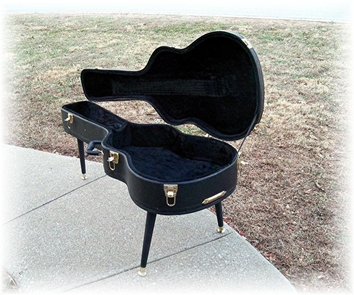 Guitar Case COFFEE TaBLE Distressed Upcycled and ReNeWeD or Side Table