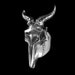 Huge Sterling Silver Antelope Skull Ring