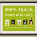 Nursery art print. Boys nursery wall art Puppy dog Thats what little boys are made of Kids wall art baby nursery decor 8x10 print by WallFry