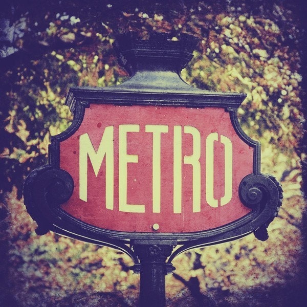 Paris Metro - 8x8 fine art photo print BOGO SALE